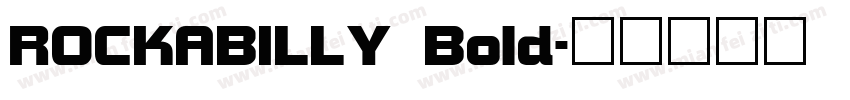 ROCKABILLY Bold字体转换